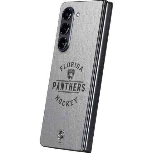 NHL Florida Panthers Black Text Galaxy Z Fold5 5G Skin